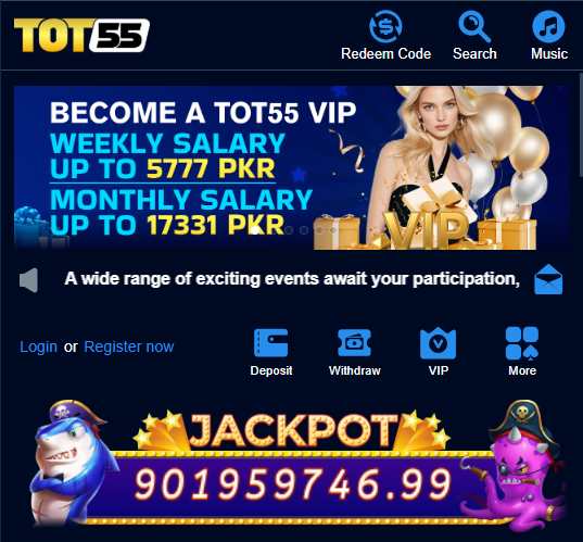 TOT55 sports betting app in Pakistan